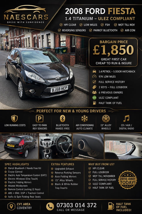 2008 Ford Fiesta 1.4 Titanium - NaesCars